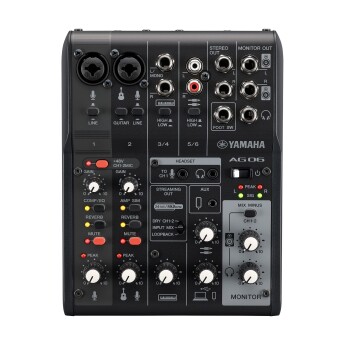 Mixer Livestream Yamaha AG06MK2 | Black (Chính hãng)