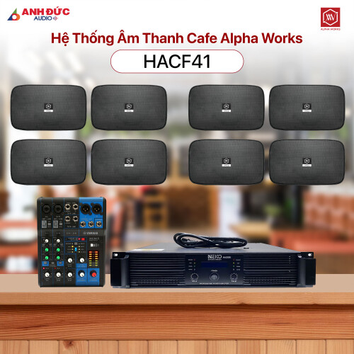 Hệ thống âm thanh cafe Alpha Works HACF41 (Chính hãng)