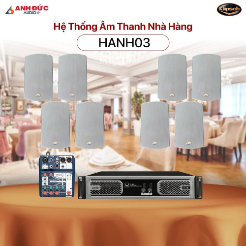 Hệ Thống Âm Thanh Nhà Hàng Klipsch HANH03 (Chính Hãng)