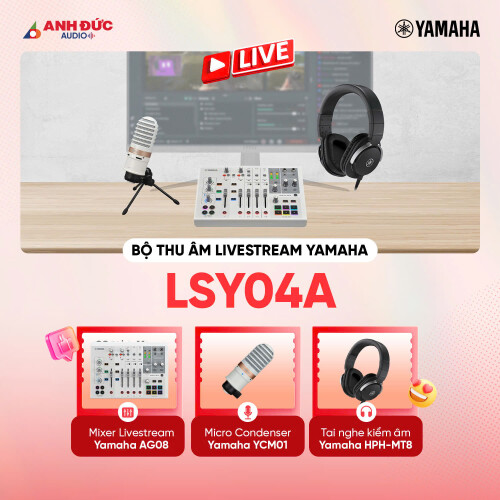 Bộ thu âm livestream Yamaha LSY04A | White (Chính hãng)