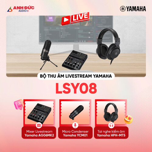 Bộ thu âm livestream Yamaha LSY08 | Black (Chính hãng)