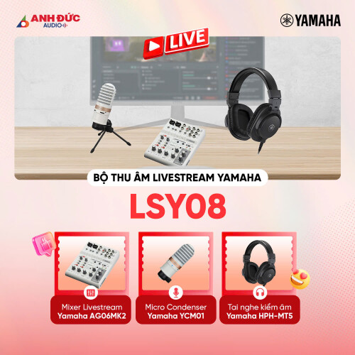 Bộ thu âm livestream Yamaha LSY08 | White (Chính hãng)