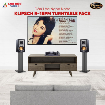 Dàn Loa Klipsch R-15PM Turntable Pack (Chính Hãng)