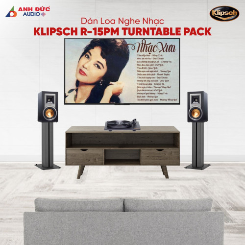 Dàn Loa Klipsch R-15PM Turntable Pack (Chính Hãng)