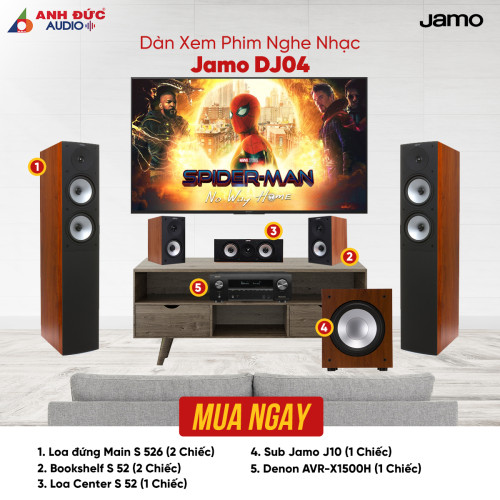 Dàn Xem Phim Nghe Nhạc Jamo DJ04 (Chính Hãng)