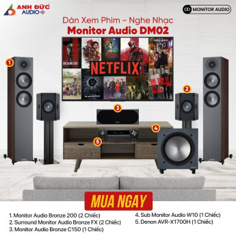 Dàn Xem Phim Nghe Nhạc Monitor Audio DM02 (Chính hãng)