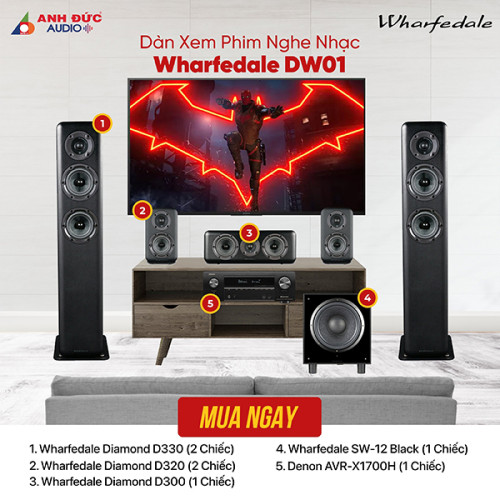 Dàn Xem Phim Nghe Nhạc Wharfedale DW01 (Chính Hãng)