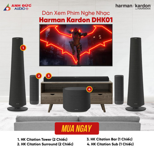 Dàn Xem Phim Nghe Nhạc Harman Kardon DHK01 (Chính Hãng)