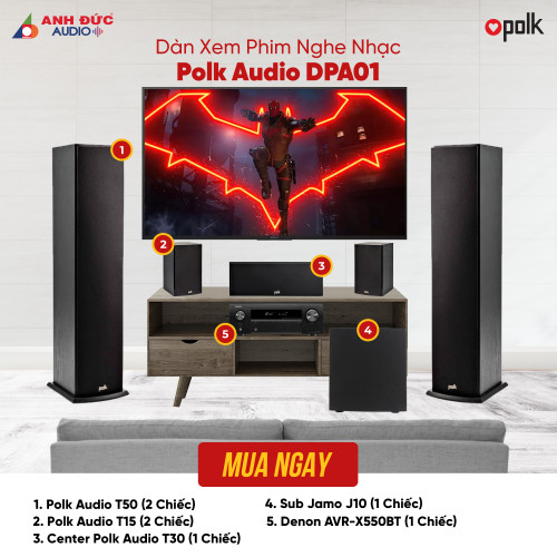 Dàn Xem Phim Nghe Nhạc Polk Audio DPA01 (Chính Hãng)