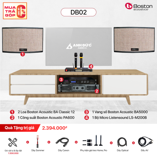 Dàn Karaoke Gia Đình Boston DB02 (Chính Hãng)