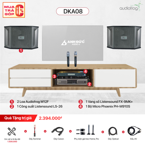 Dàn Karaoke Gia Đình Audiofrog DKA08 (Chính Hãng)