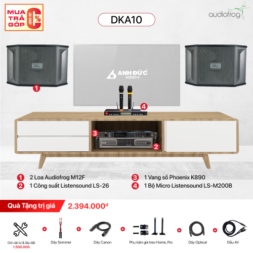 Dàn Karaoke Gia Đình Audiofrog DKA10 (Chính Hãng)