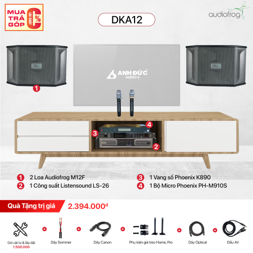 Dàn Karaoke Gia Đình Audiofrog DKA12 (Chính Hãng)