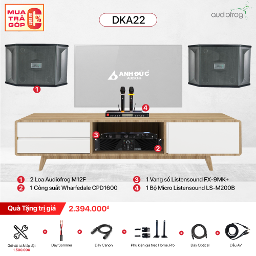 Dàn Karaoke Gia Đình Audiofrog DKA22 (Chính Hãng)