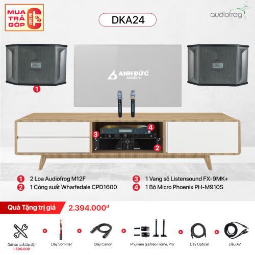 Dàn Karaoke Gia Đình Audiofrog DKA24 (Chính Hãng)