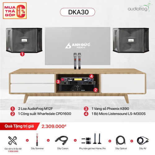 Dàn Karaoke Gia Đình Audiofrog DKA30 (Chính Hãng)