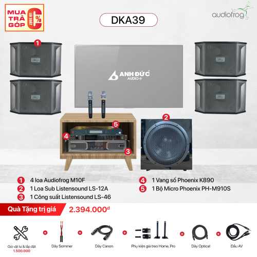 Dàn Karaoke Gia Đình Audiofrog DKA39 (Chính Hãng)