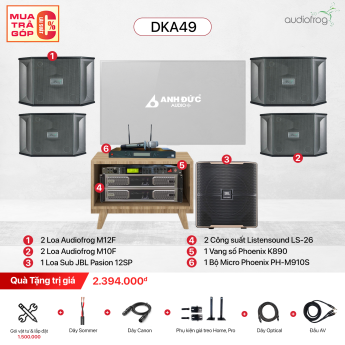 Dàn Karaoke Gia Đình Audiofrog DKA49 (Chính Hãng)