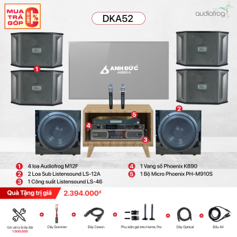 Dàn Karaoke Gia Đình Audiofrog DKA52 (Chính Hãng)
