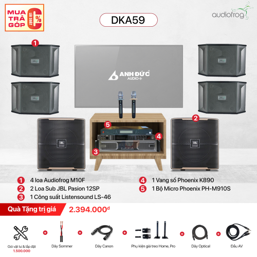 Dàn Karaoke Gia Đình Audiofrog DKA59 (Chính Hãng)