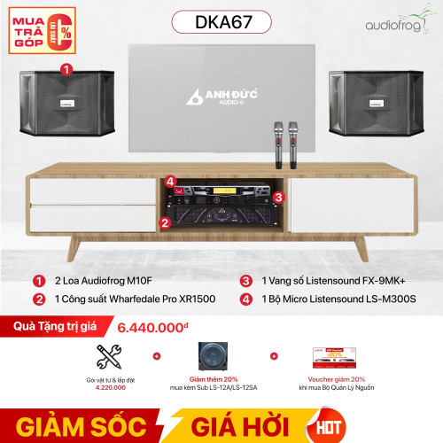 Dàn Karaoke Gia Đình Audiofrog DKA67 (Chính Hãng)