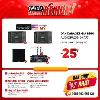 Dàn Karaoke Gia Đình Audiofrog DKA77 (Chính Hãng)