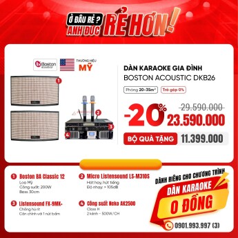 Dàn Karaoke Gia Đình Boston Acoustic DKB26 (Chính Hãng)