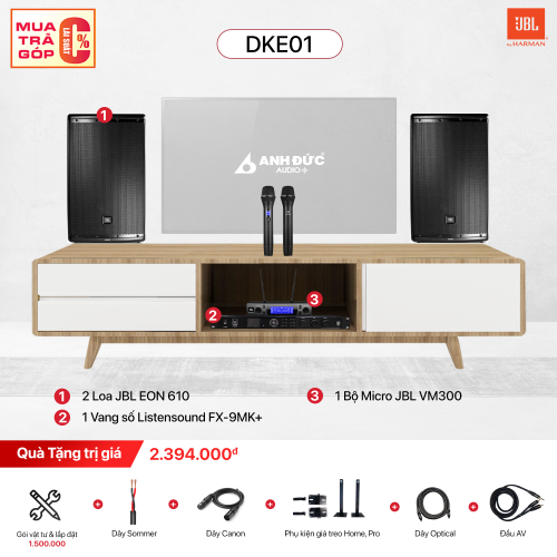 Dàn Karaoke Gia Đình JBL DKE01 (Chính Hãng)