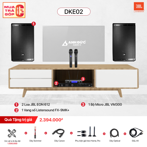 Dàn Karaoke Chuyên Nghiệp JBL DKE02 (Chính Hãng)