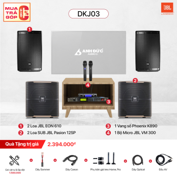 Dàn Karaoke Gia Đình JBL DKJ03 (Chính Hãng)