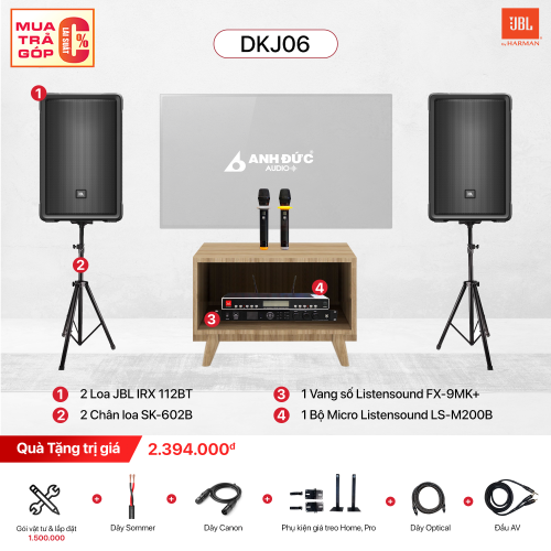 Dàn Karaoke Gia Đình JBL DKJ06 (Chính hãng)