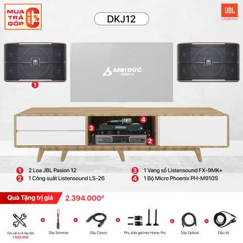 Dàn Karaoke Gia Đình JBL DKJ12 (Chính Hãng)