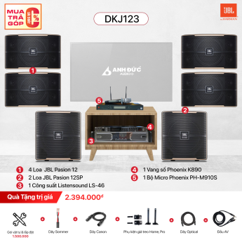 Dàn Karaoke Gia Đình JBL DKJ123 (Chính Hãng)