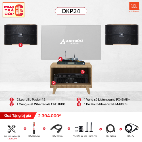 Dàn Karaoke Gia Đình JBL DKP24 (Chính Hãng)