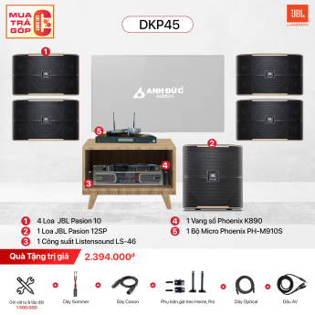 Dàn Karaoke Gia Đình JBL DKP45 (Chính Hãng)