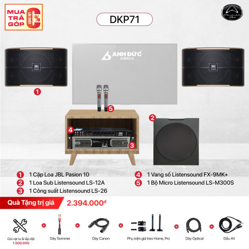 Dàn Karaoke Gia Đình JBL DKP71 (Chính Hãng)