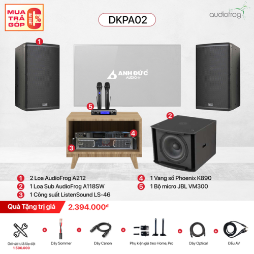 Dàn Karaoke Pro AudioFrog DKPA02 (Chính Hãng)