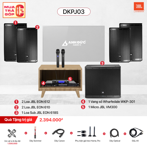 Dàn Karaoke Pro AudioFrog DKPJ03 (Chính Hãng)