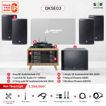 Dàn Karaoke Chuyên Nghiệp SE Audiotechnik DKSE03 (Chính Hãng)