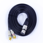 Dây Canon cái ra 2 đầu AV Kiwi 3m