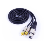 Dây Canon cái ra 2 đầu AV Kiwi 1.5m