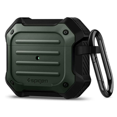 Ốp Spigen Tough Armor for AirPods 3rd Gen | Military Green (Chính Hãng) (ASD01988)