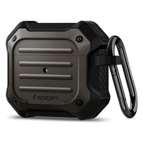Ốp Spigen Tough Armor for AirPods 3rd Gen | Gunmetal (Chính Hãng) (ASD01989)