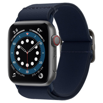 Dây đeo đồng hồ Spigen Lite Fit for Apple Watch Series (49mm/45mm/44mm/42mm) | Navy (Chính Hãng) (AMP02287)