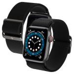 Dây đeo đồng hồ Spigen Lite Fit for Apple Watch Series (49mm/45mm/44mm/42mm) | Black (Chính Hãng) (AMP02286)