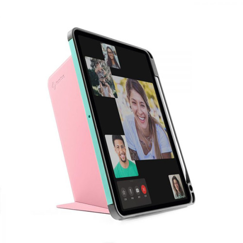 Bao da TOMTOC từ tính đa góc hỗ trợ sạc không dây Apple Pencil for iPad Pro 11" | Sakura (Chính Hãng)