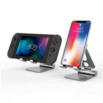 Giá đỡ Tomtoc Alumium đa góc for Nintendo Switch/iPad Mini/iPhone/Smartphone | Black (Chính Hãng)