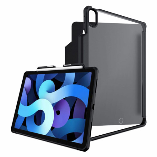 Bao da kháng khuẩn và chống sốc ITSKINS (France) Hybrid solid folio for iPad 10.9" 2020 | Black