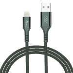 Cáp Innostyle DuraFLEX 1.5m USB A to lightning | Midnight Green (Chính Hãng)