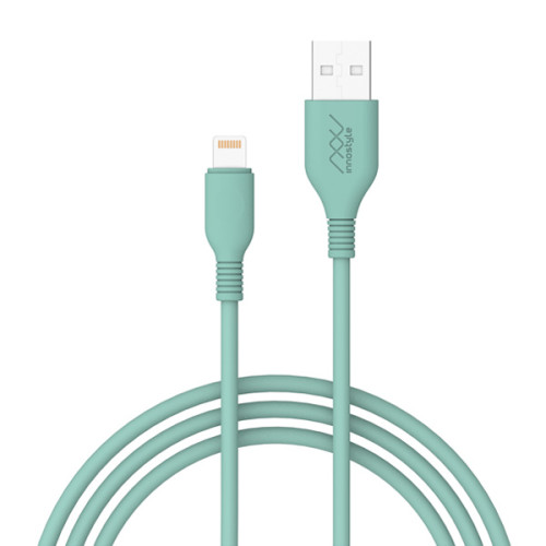 Cáp Innostyle Jazzy 1.5M USB A to Lightning | Teal (Chính Hãng)